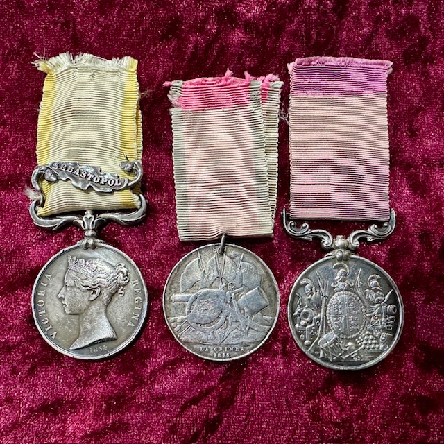 Ref: 5829 - ***Cornish (Chelsea Pensioner and Born in St Winnow, Lasthinther, Cornwall)*** Crimean War (1853-1856) Medal Grouping.